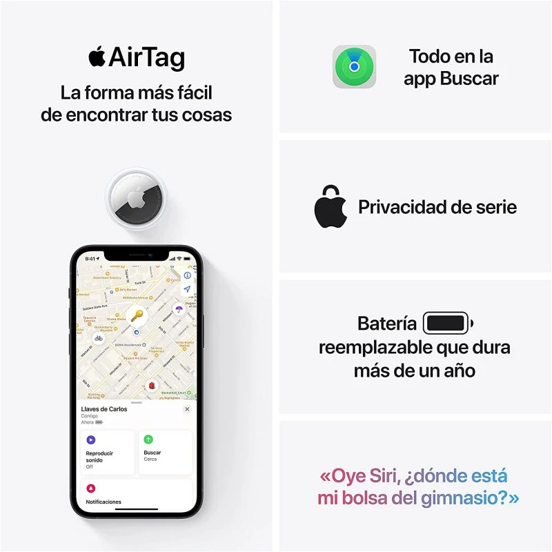 APPLE AIRTAG PACK DE 4 - Imagen 6